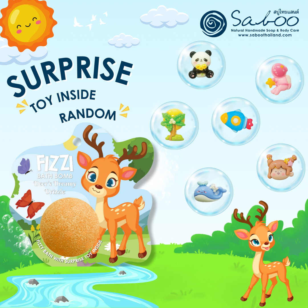 Fizzy Bath Bomb - Jungle Package - 100g - Dear's Dreamy Drizzle