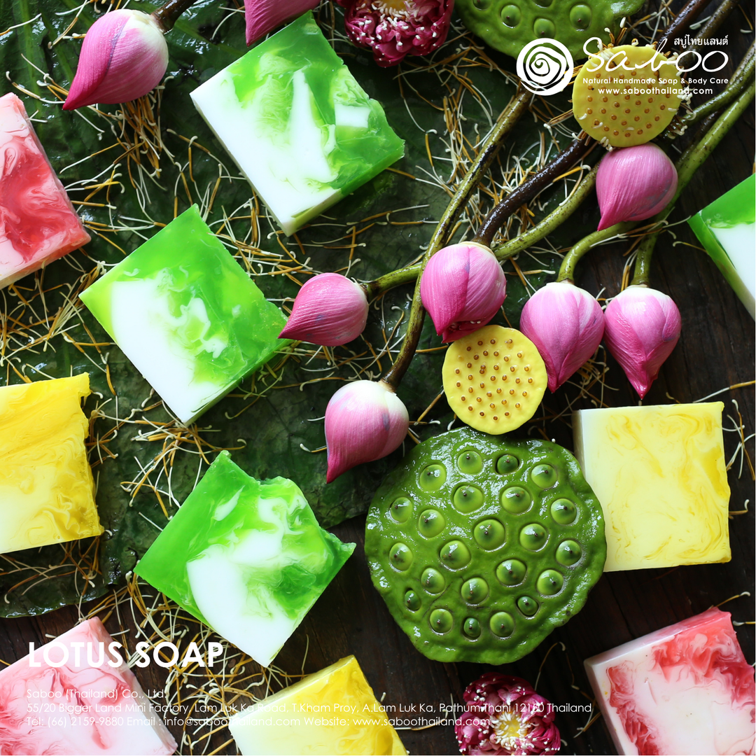 Natural Soap - Square Shape - 100g - Lotus