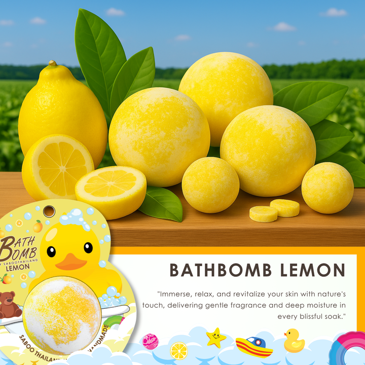 Bubble Bath Bomb - Duck Package - 150g - Lemon
