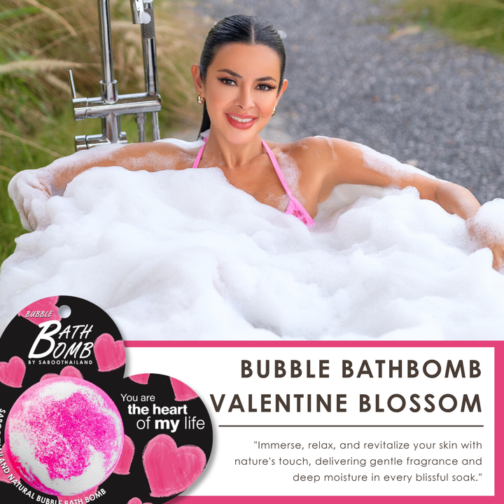 Bubble Bath Bomb - Valentine Package - 150g - Blossom