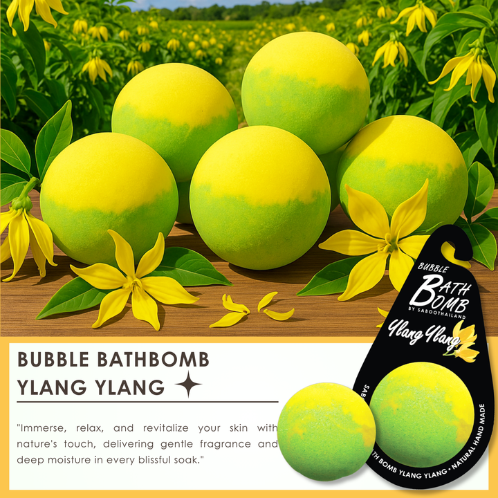 Bubble Bath Bomb - Black Package - 150g - Ylang Ylang