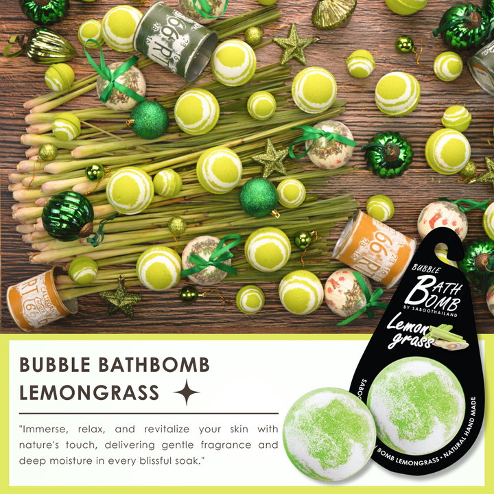 Bubble Bath Bomb - Black Package - 150g - Lemongrass