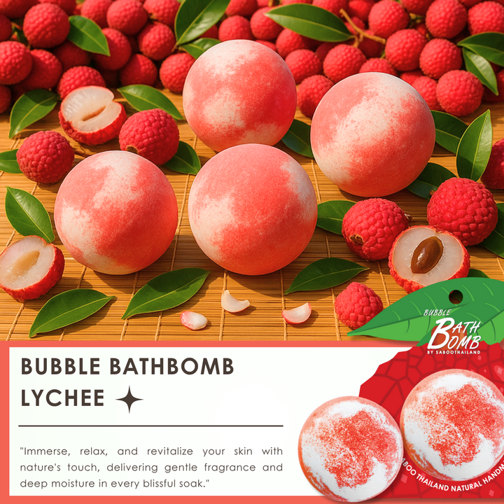 Bubble Bath Bomb - Fruit Package - 150g - Lychee