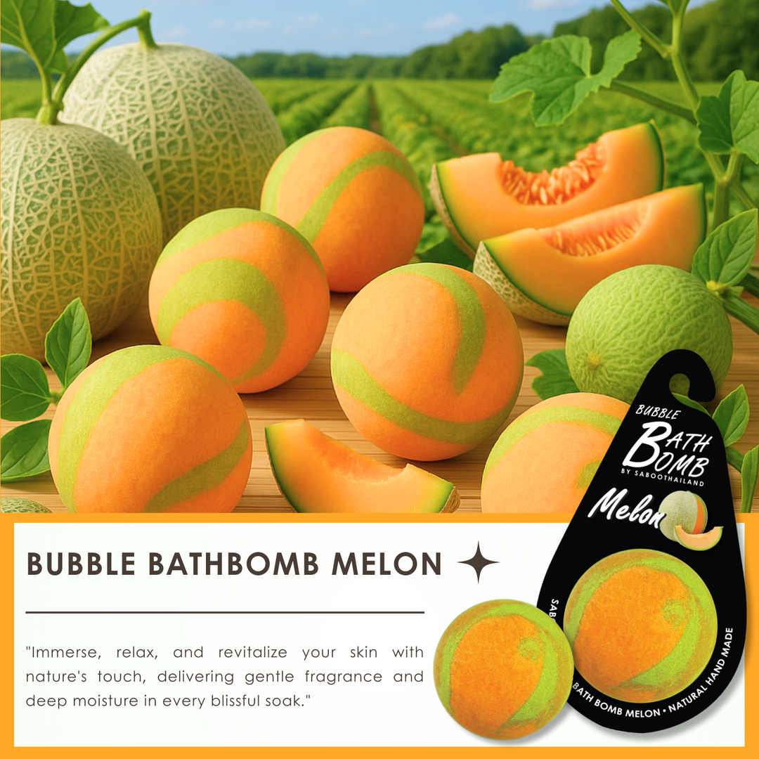 Bubble Bath Bomb - Black Package - 150g - Melon