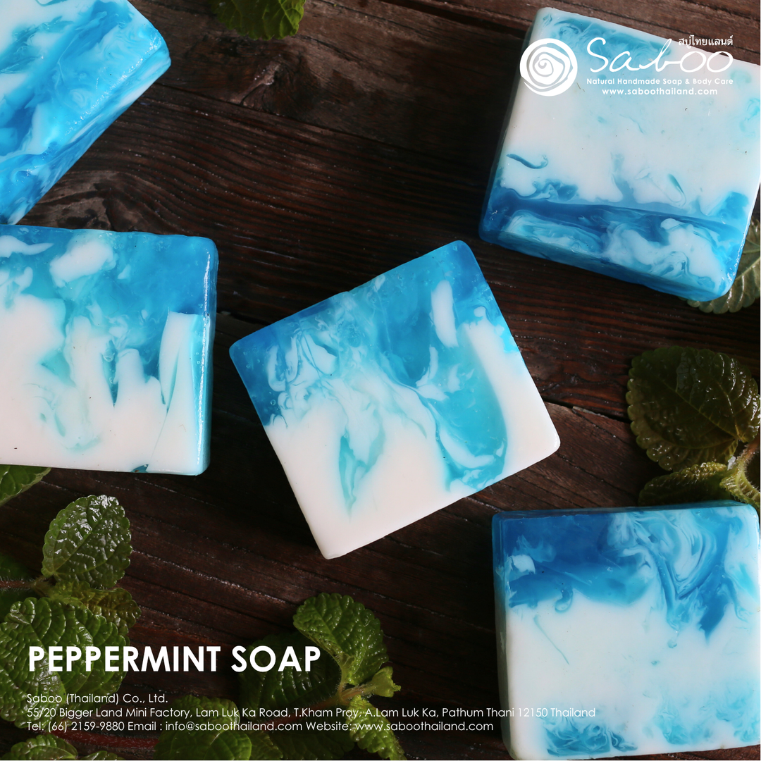 Natural Soap - Square Shape - 100g - Peppermint