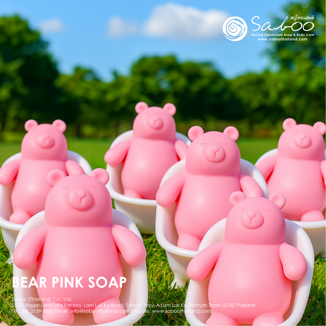 Natural Fancy Soap - 100g - Bear Pink