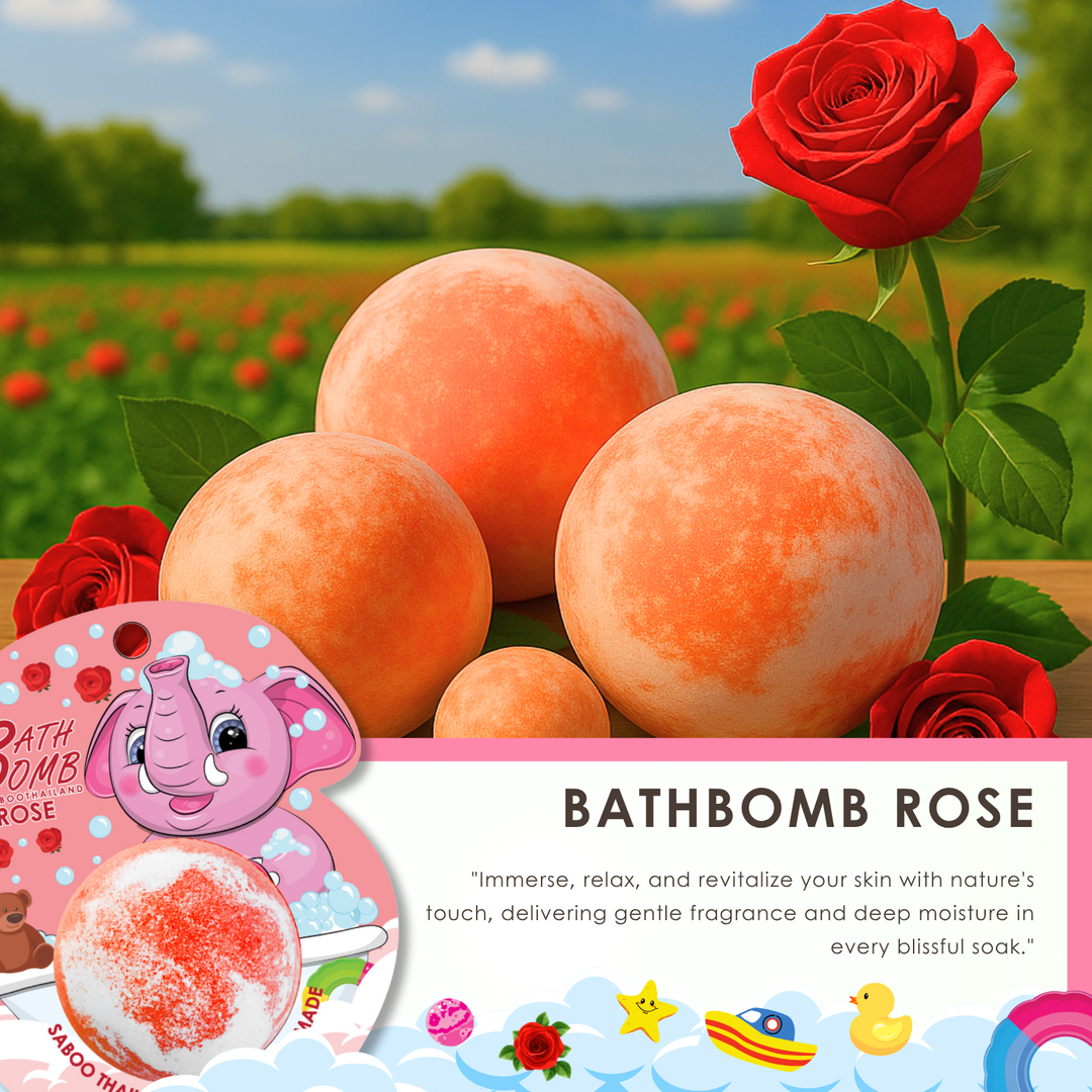 Bubble Bath Bomb - Elephant Package - 150g - Rose