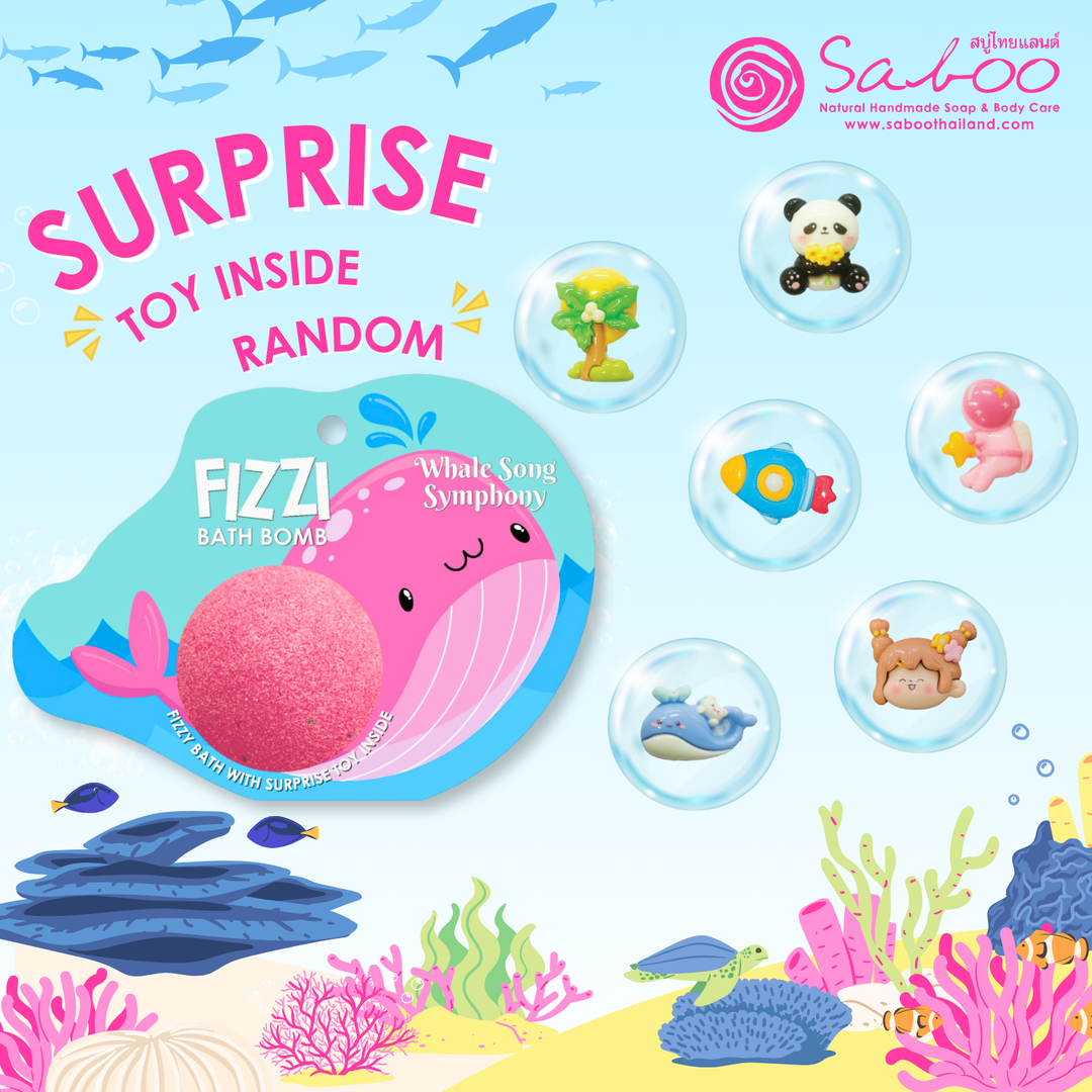 Fizzy Bath Bomb - Sea Animal Package - 100g - Whale Song Symphony