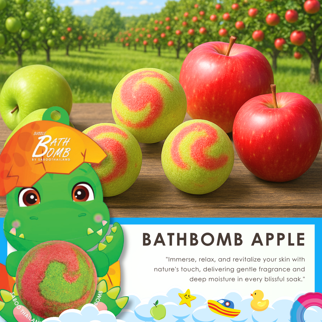 Bubble Bath Bomb - Dinosaur Package - 150g - Apple