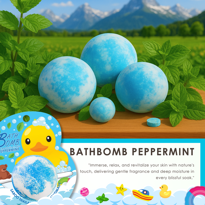 Bubble Bath Bomb - Duck Package - 150g - Peppermint