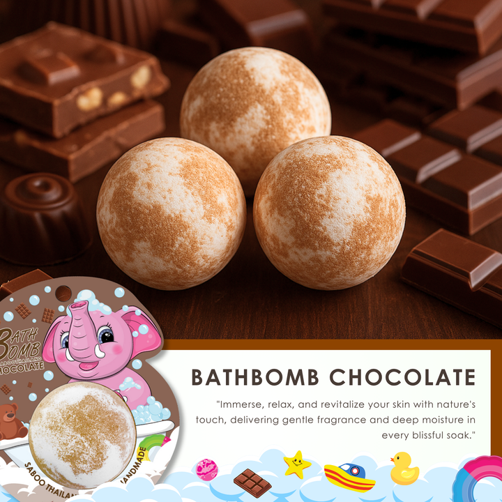 Bubble Bath Bomb - Elephant Package - 150g - Chocolate