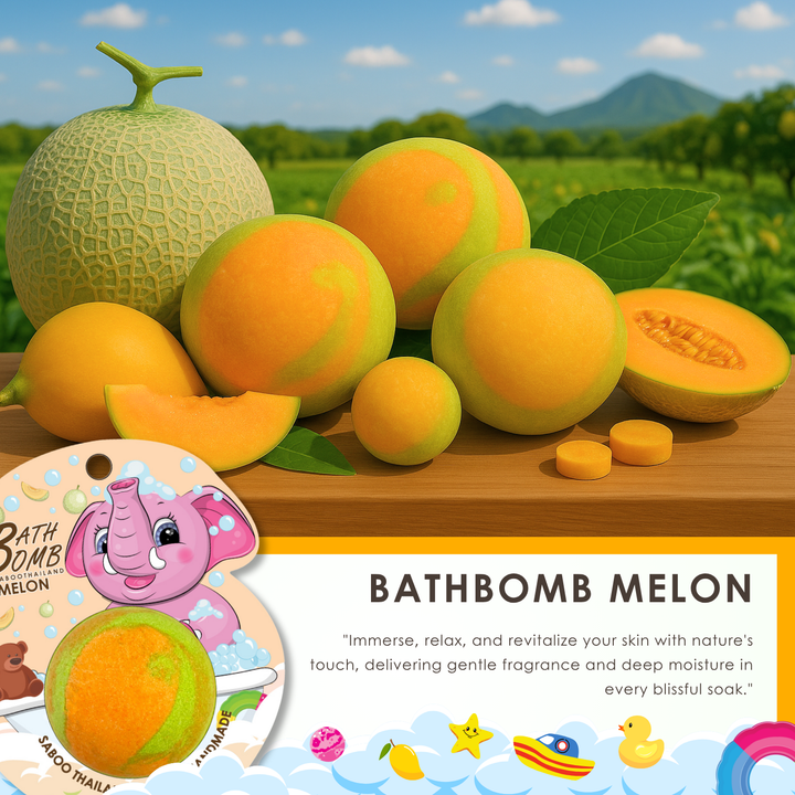 Bubble Bath Bomb - Elephant Package - 150g - Melon
