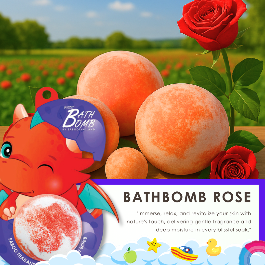 Bubble Bath Bomb - Dinosaur Package - 150g - Rose
