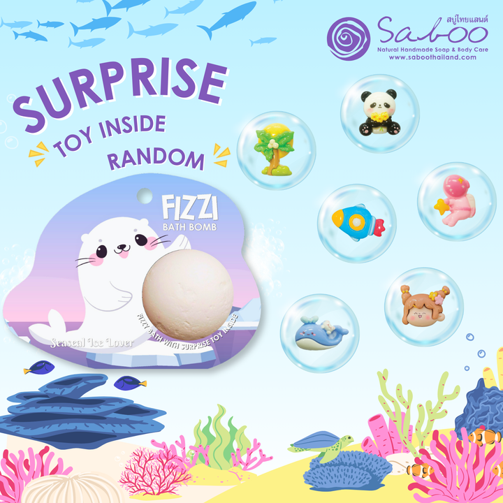 Fizzy Bath Bomb - Sea Animal Package - 100g - Seaseal Ice Lover