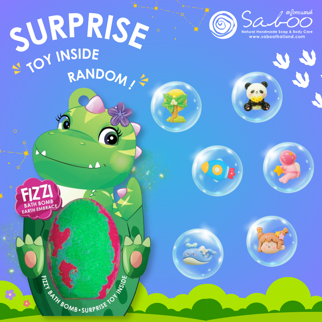 Fizzy Bath Bomb - Dinosaur Package - 180g - Earth Embrace