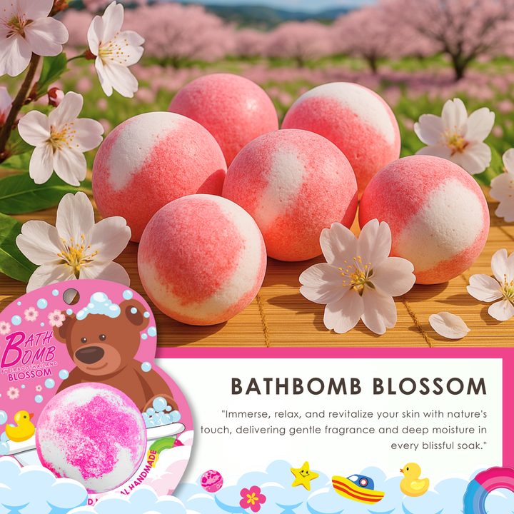Bubble Bath Bomb - Bear Package - 150g - Blossom