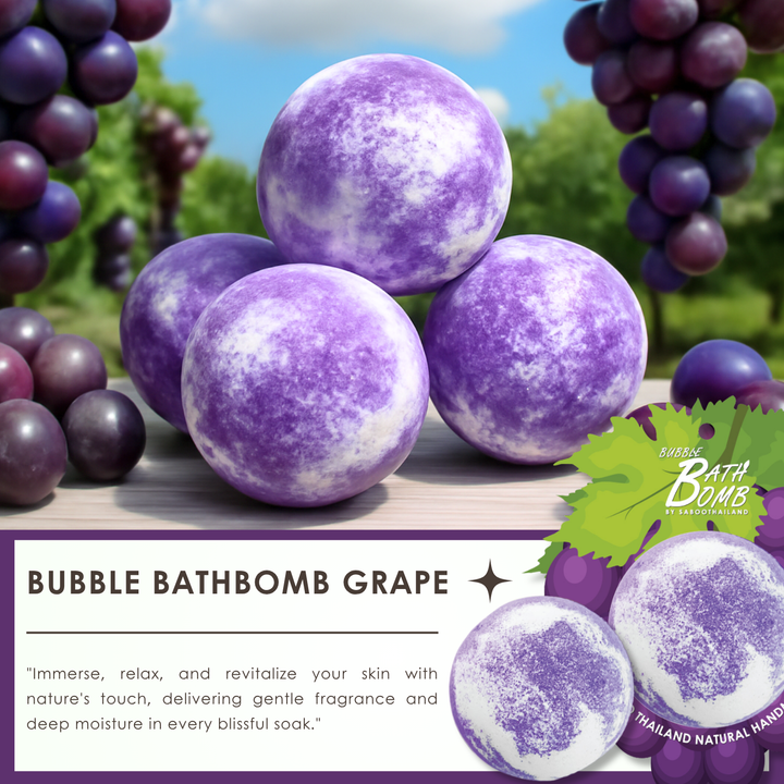 Bubble Bath Bomb - Fruit Package - 150g - Grape Purple