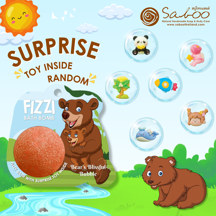 Fizzy Bath Bomb - Jungle Package - 100g - Bear's Blissful Bubble