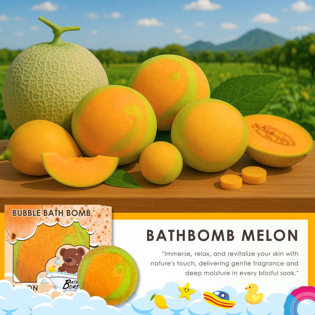 Bubble Bath Bomb - Box Package - 150g - Melon