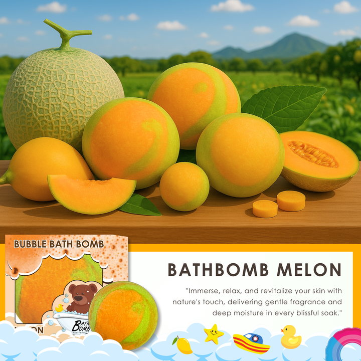 Bubble Bath Bomb - Box Package - 150g - Melon