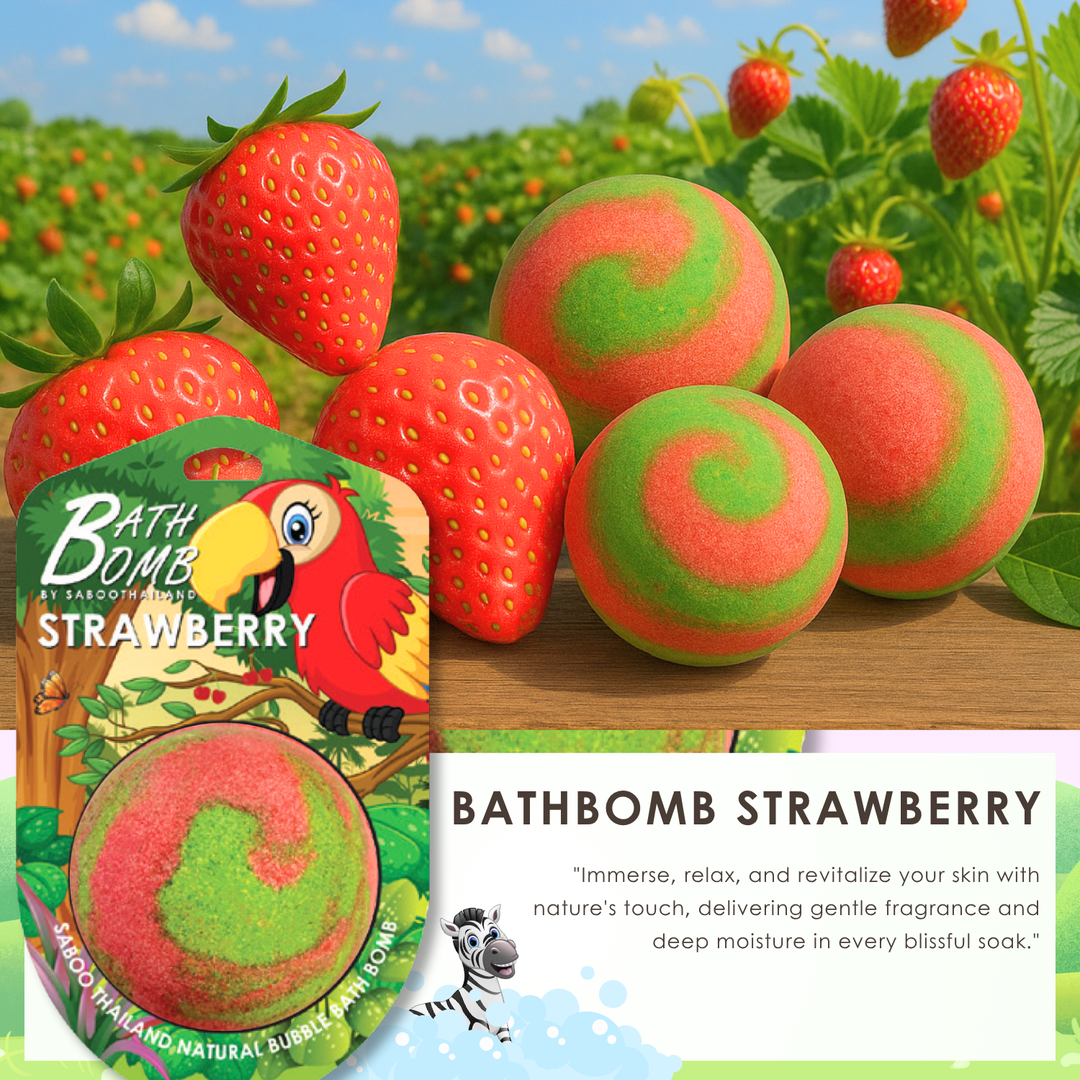 Bubble Bath Bomb - Jungle Package - 150g - Strawberry