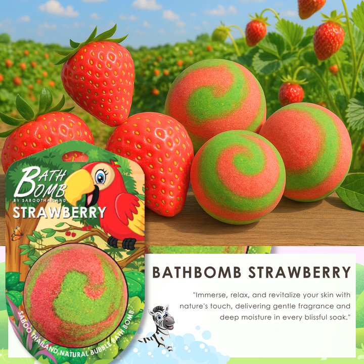Bubble Bath Bomb - Jungle Package - 150g - Strawberry