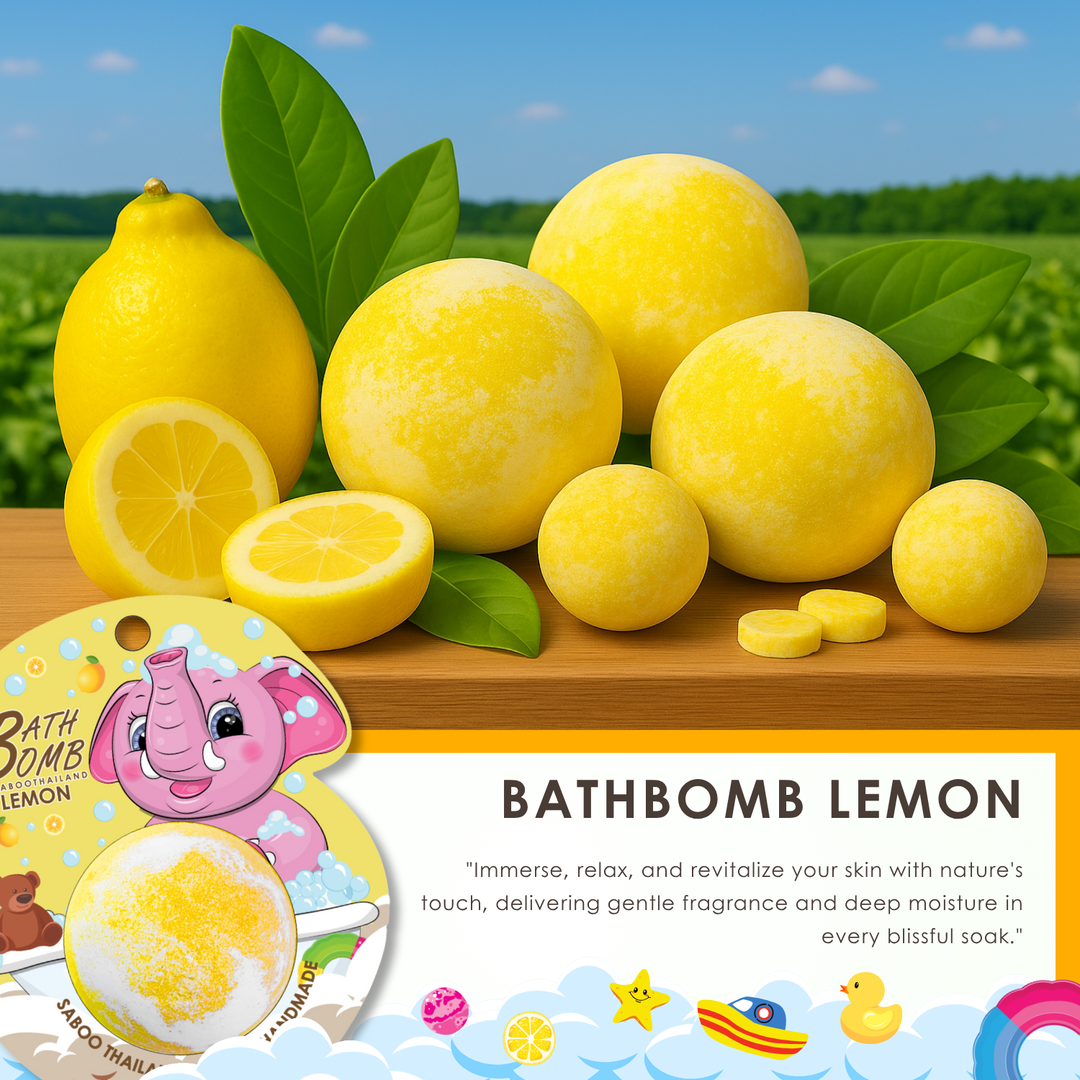 Bubble Bath Bomb - Elephant Package - 150g - Lemon