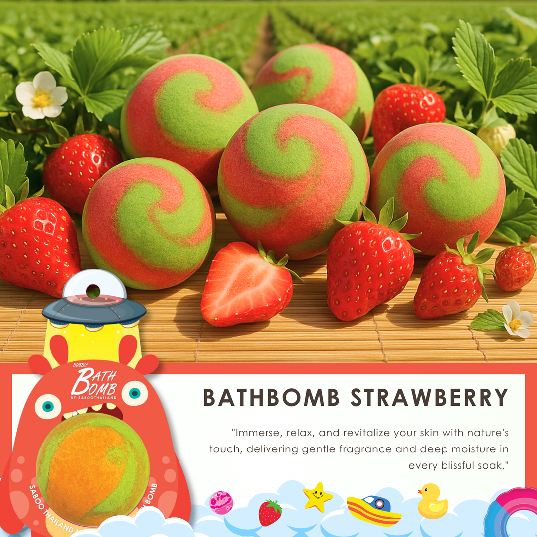 Bubble Bath Bomb - Monster Package - 150g - Strawberry