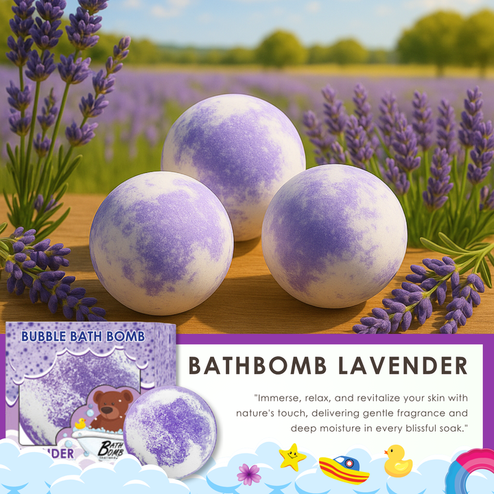 Bubble Bath Bomb - Box Package - 150g - Lavender