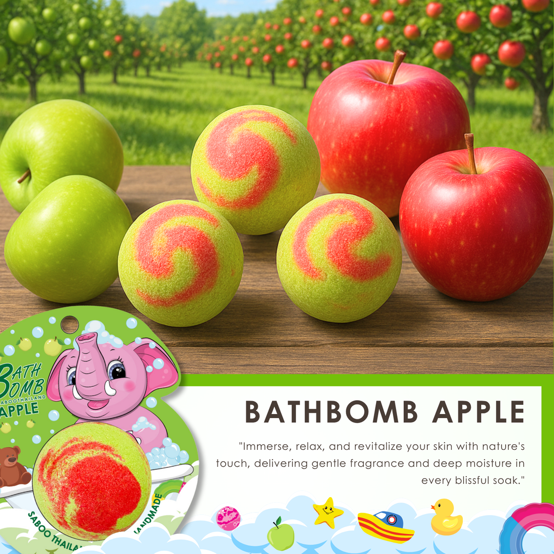 Bubble Bath Bomb - Elephant Package - 150g - Apple