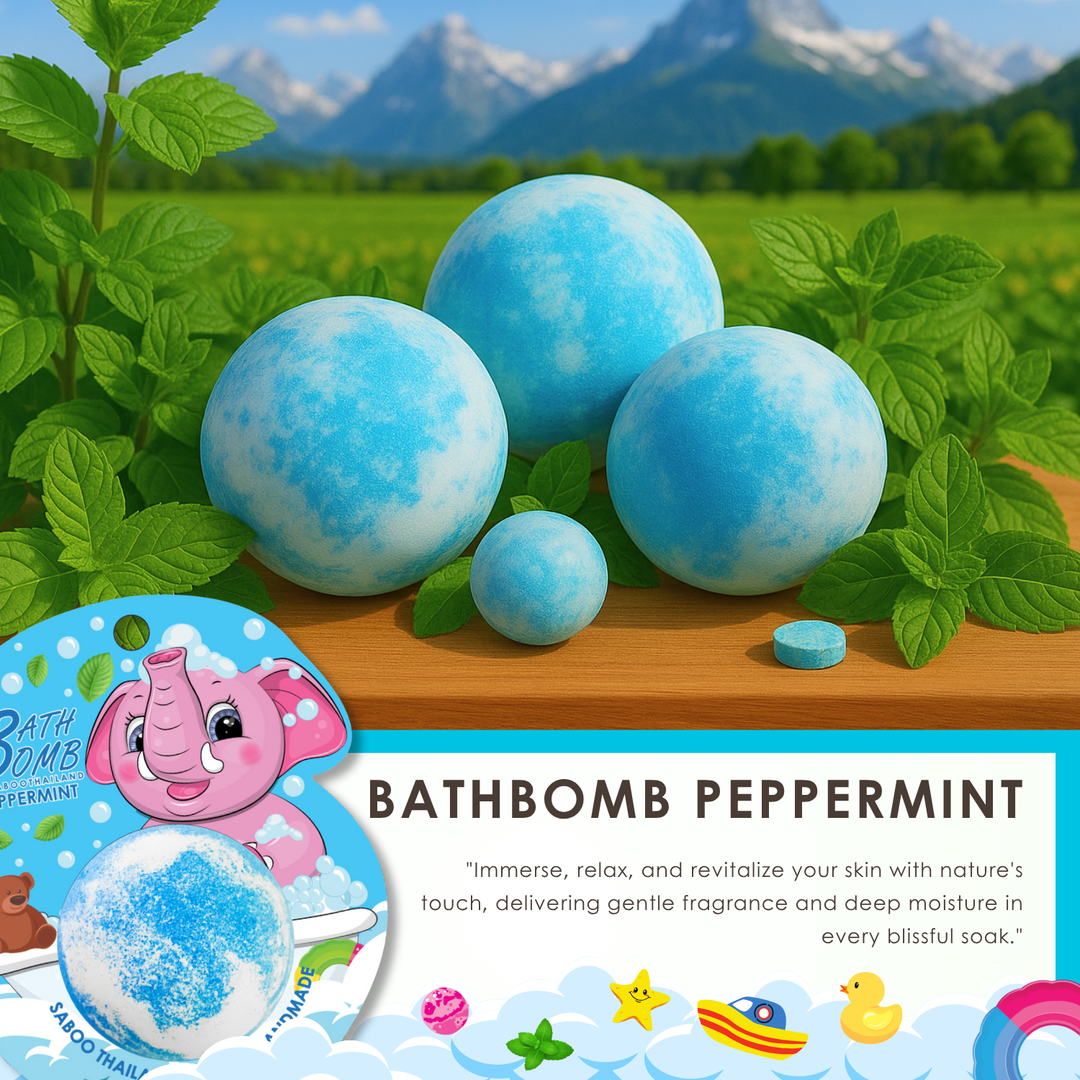 Bubble Bath Bomb - Elephant Package - 150g - Peppermint