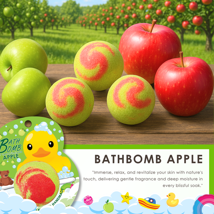 Bubble Bath Bomb - Duck Package - 150g - Apple