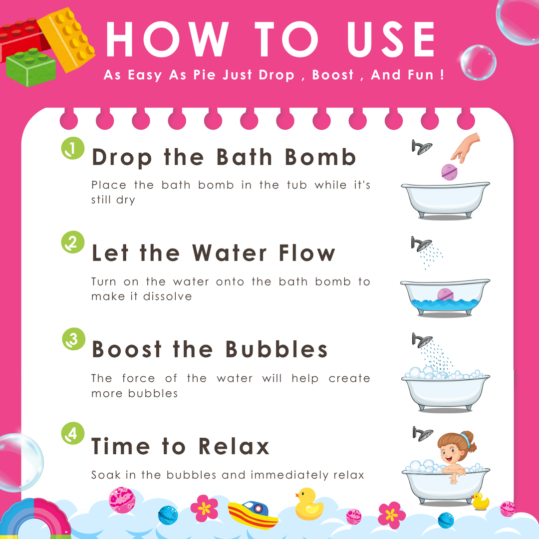 Bubble Bath Bomb - Bear Package - 150g - Blossom