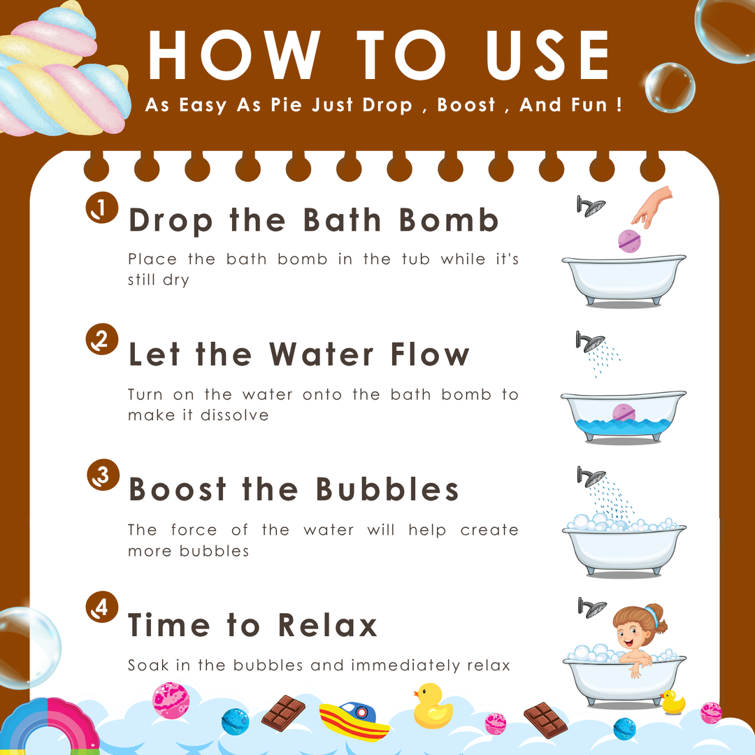 Bubble Bath Bomb - Duck Package - 150g - Chocolate