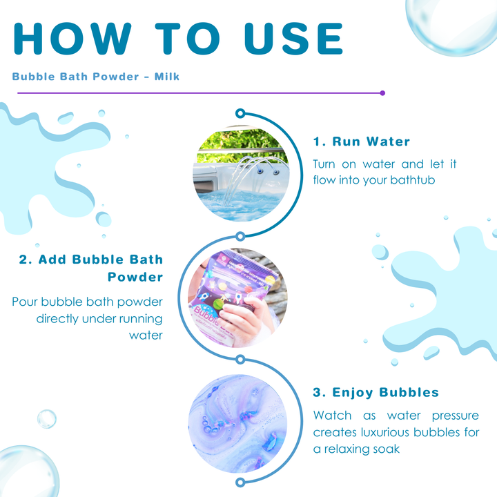 Bubble Bath Powder - 100g - Milk