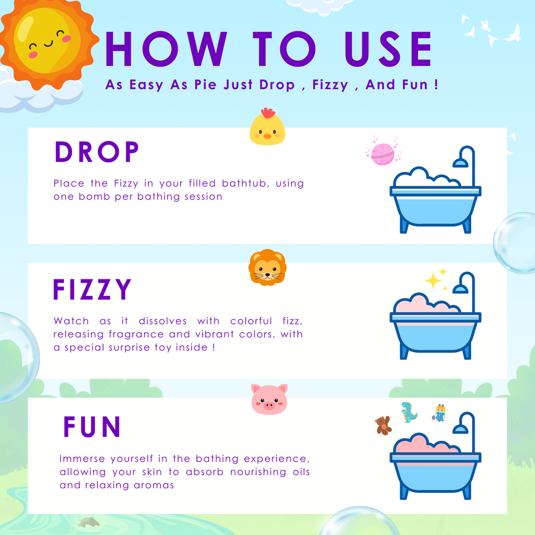 Fizzy Bath Bomb - Jungle Package - 100g - Hippo's Happy Hubble