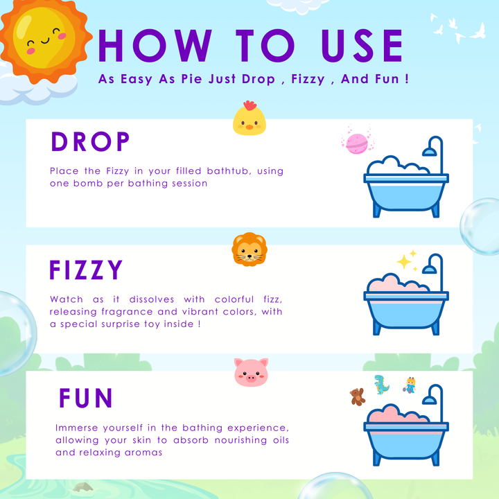 Fizzy Bath Bomb - Jungle Package - 100g - Hippo's Happy Hubble