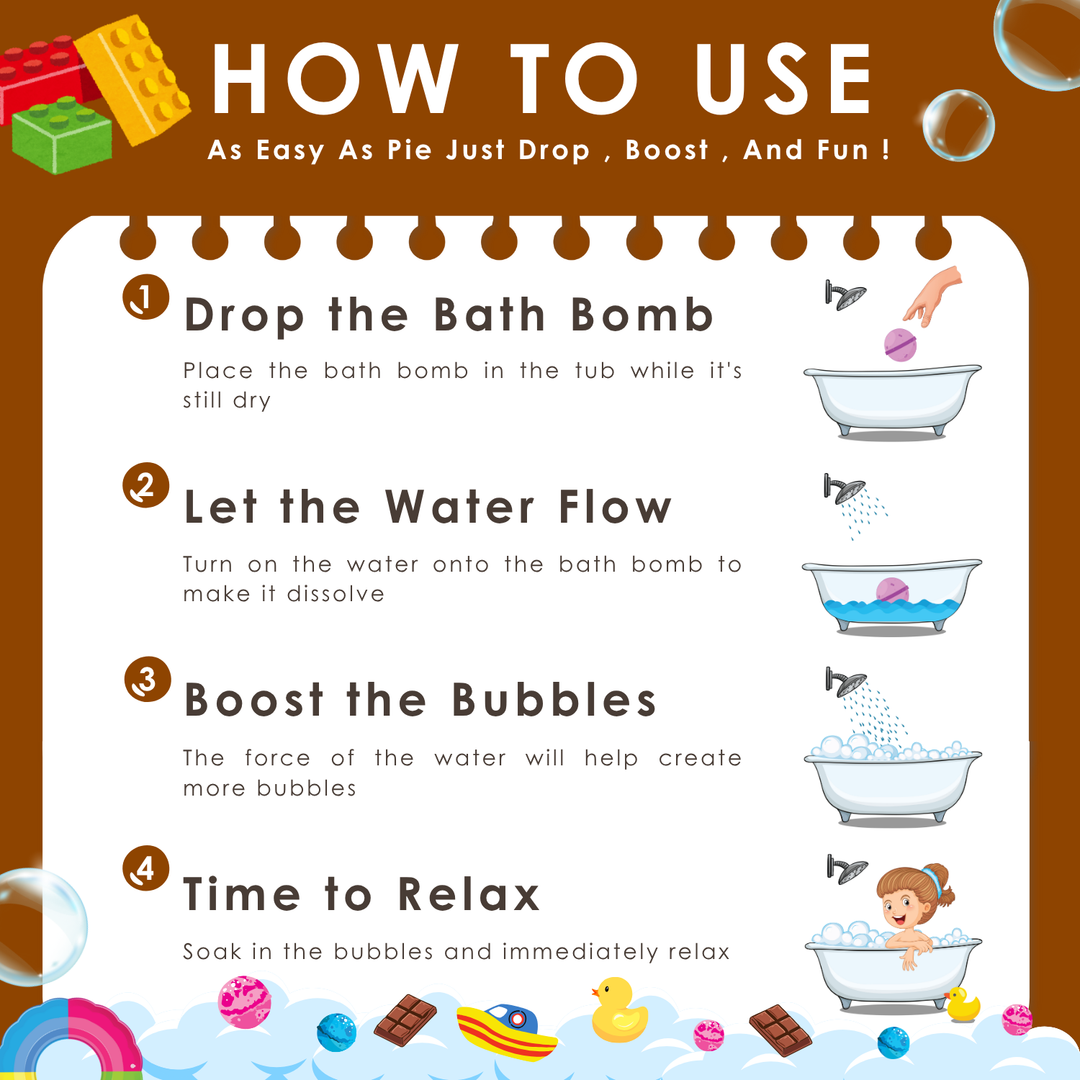 Bubble Bath Bomb - Bear Package - 150g - Chocolate