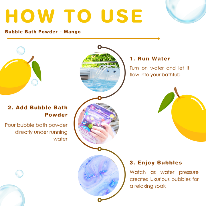 Bubble Bath Powder - 100g - Mango