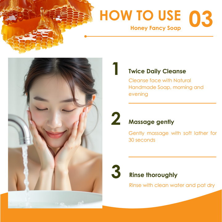 Natural Fancy Soap - 100g - Honey
