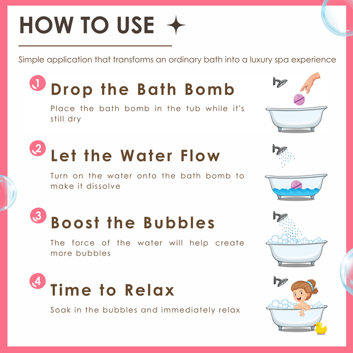 Bubble Bath Bomb - Flower Package - 150g - Blossom
