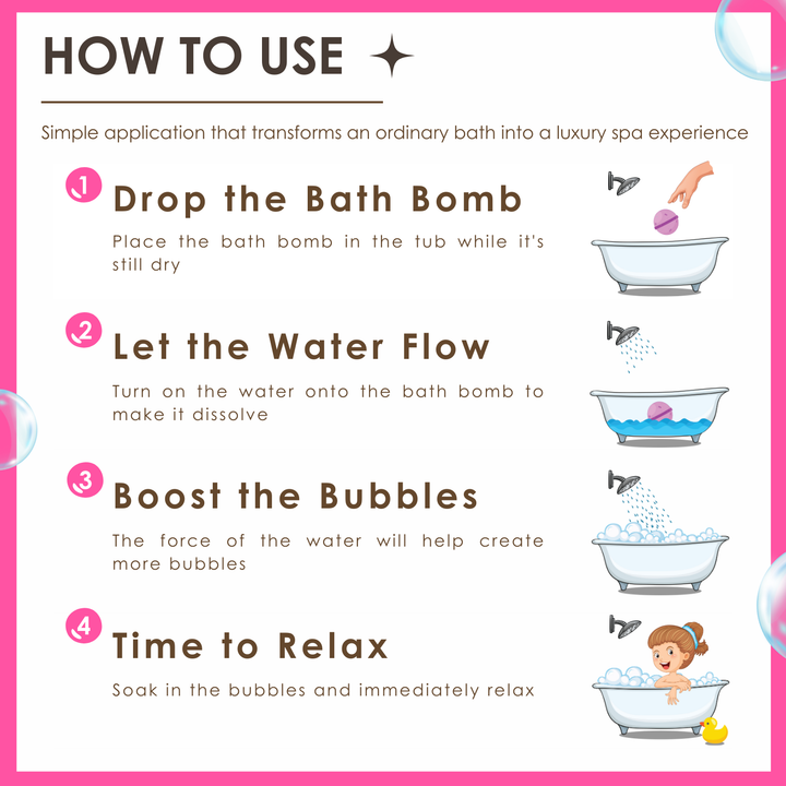 Bubble Bath Bomb - Flower Package - 150g - Peony