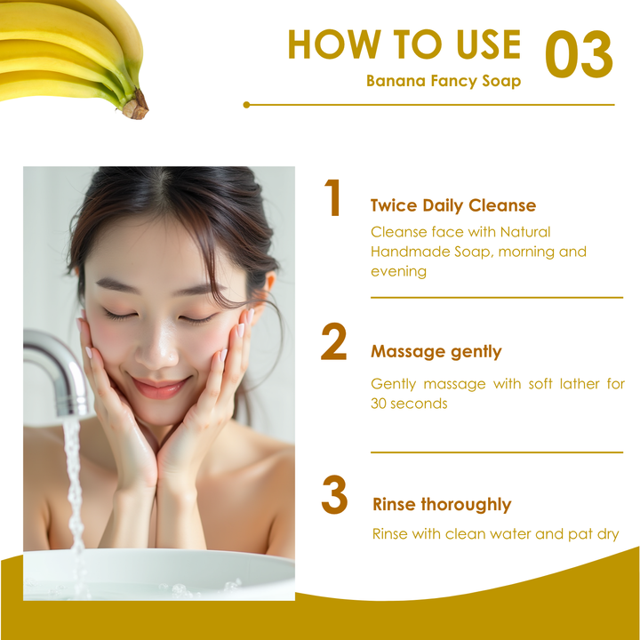 Natural Fancy Soap - 100g - Banana Type A