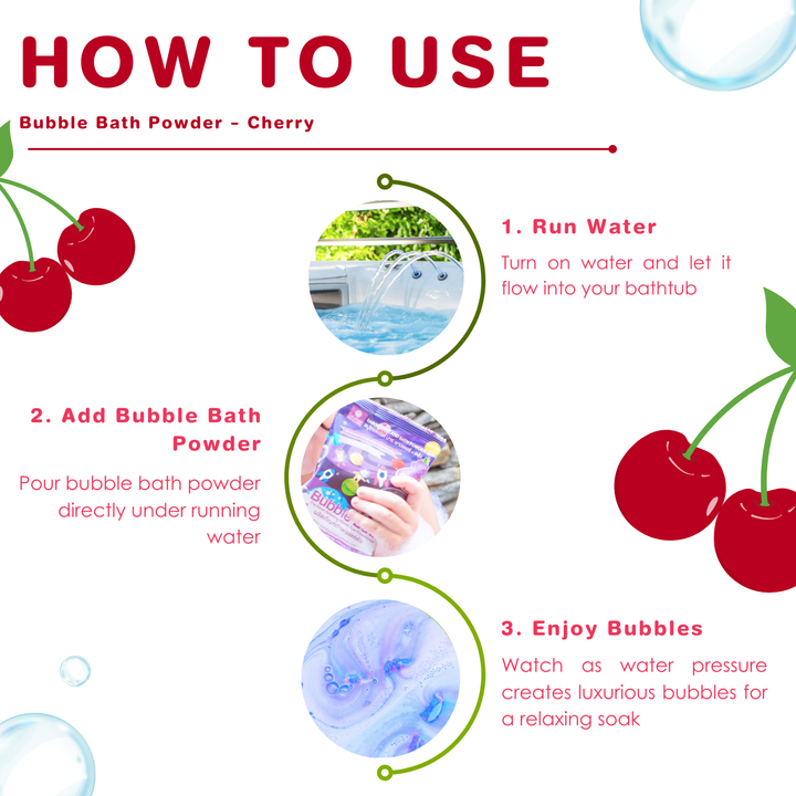 Bubble Bath Powder - 100g - Cherry