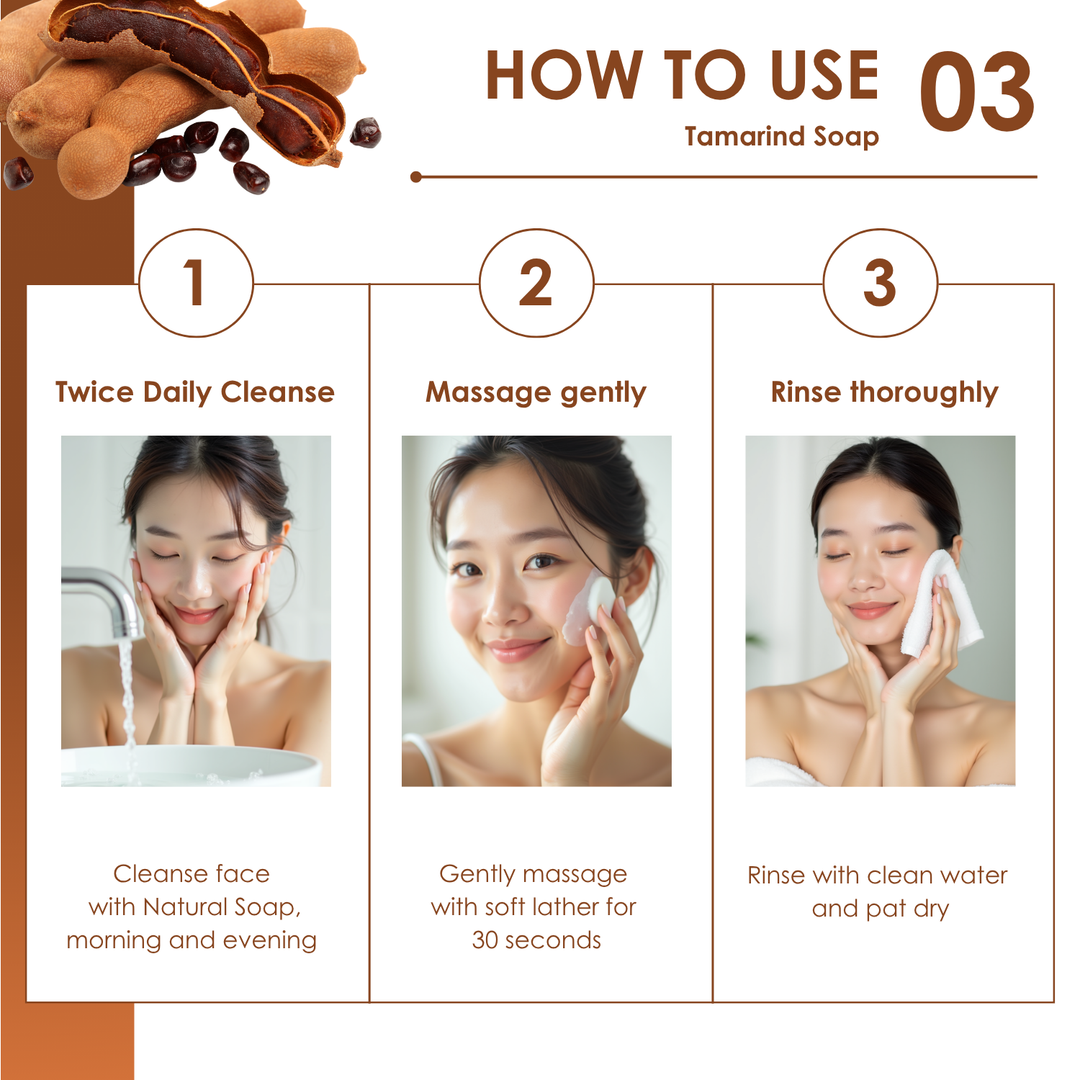 Natural Soap - Square Shape - 100g - Tamarind
