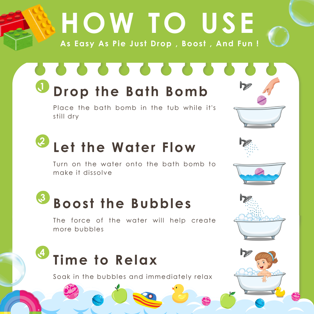 Bubble Bath Bomb - Bear Package - 150g - Green Tea