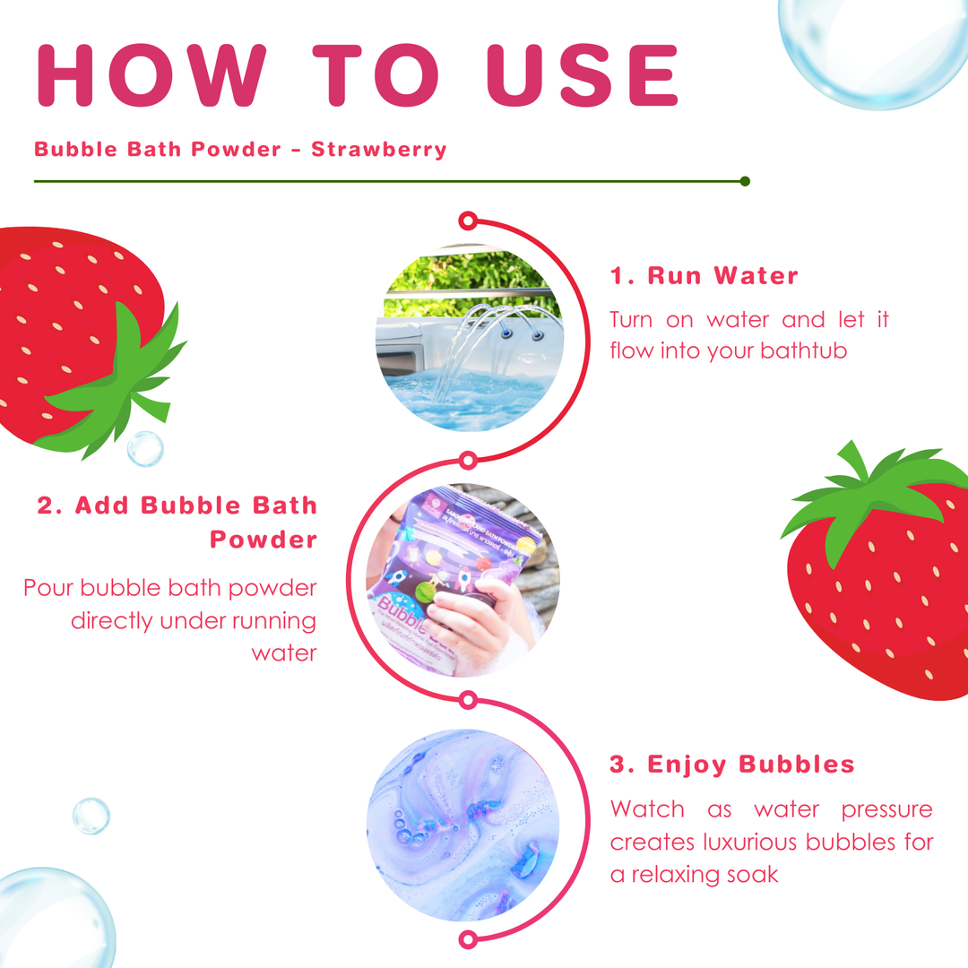 Bubble Bath Powder - 100g - Strawberry