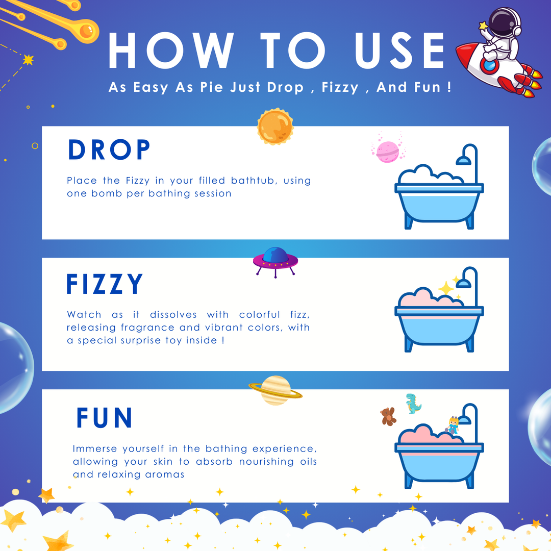 Fizzy Bath Bomb - Solar System Package - 100g - Jovial Jupifizz