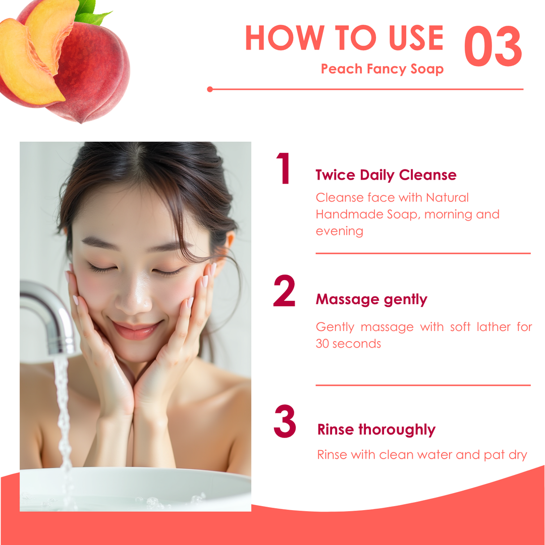 Natural Fancy Soap - 100g - Peach