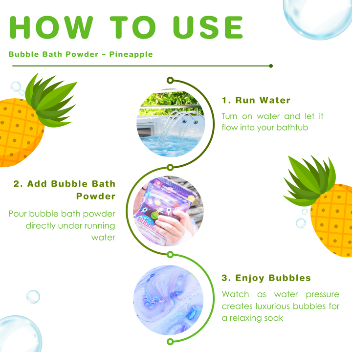 Bubble Bath Powder - 100g - Pineapple